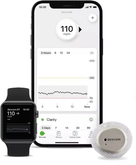Dexcom G7 devices and Apple Watch